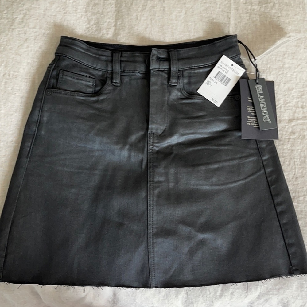Blank NYC coated mini skirt